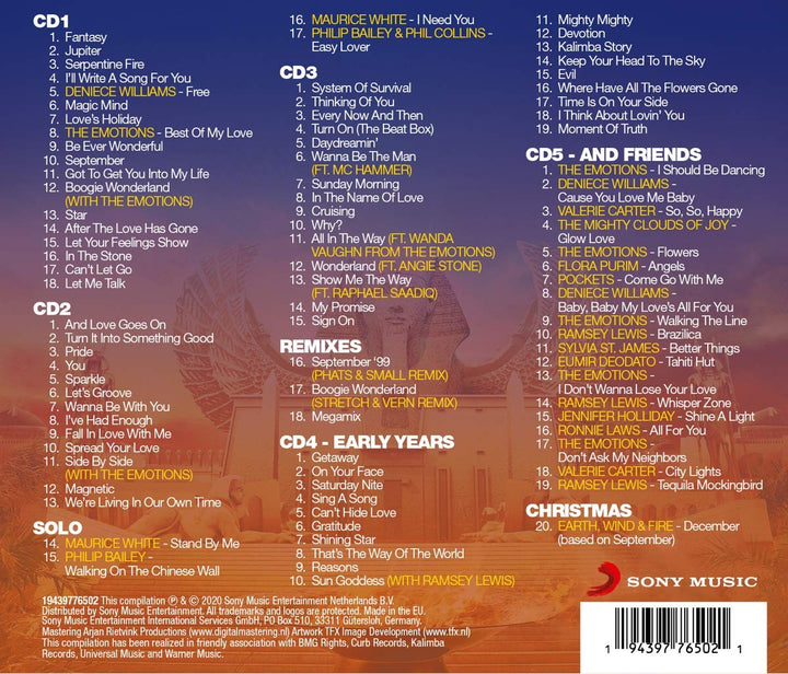 Earth, Wind & Fire And Friends - 50 Years Anniversary Album, Audio-CD