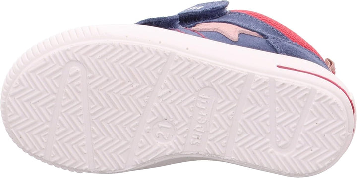 Superfit Mädchen Moppy Sneaker 19 EU Blau Rot 8030, 19 EU Blau Rot 8030