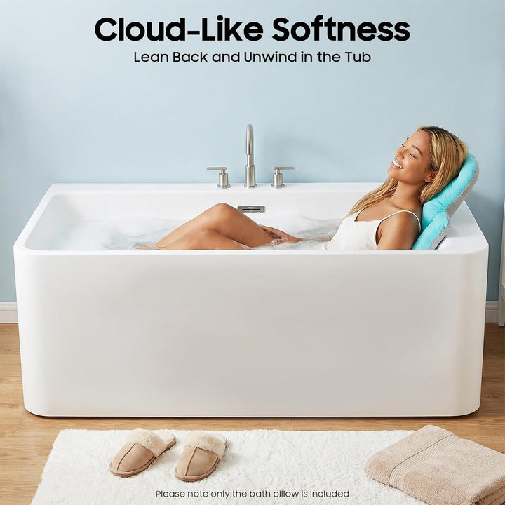 Badewannenkissen mit Saugnäpfen für Indoor Badewannen Badezimmer Gebrauch | Einfache Reinigung &amp; Auf