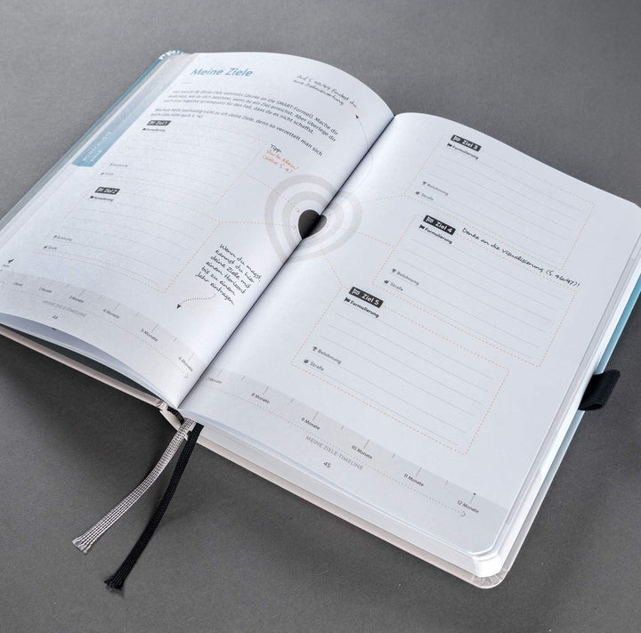 DRAN BLEIBEN Erfolgsjournal – für Ziele, Fokus, Selbstreflexion, Achtsamkeit & persönliche Entwicklu