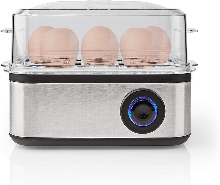 Nedis - Eierkocher - 500 W - Kapazität für 8 Eier - Perfekt hart, Mittel oder weich gekocht - Eierko