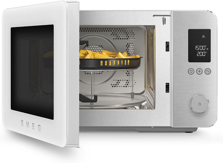 Smeg, Kombi-Mikrowelle, MOC02WHMEU, 9 Funktionen und 3 Kombinationen, 25 automatische Programme, Inv