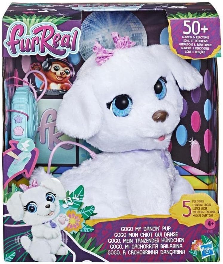 FurReal Hasbro GoGo, Mein tanzendes Hündchen, interaktives, elektronisches Tierchen, 50+ Geräusche u