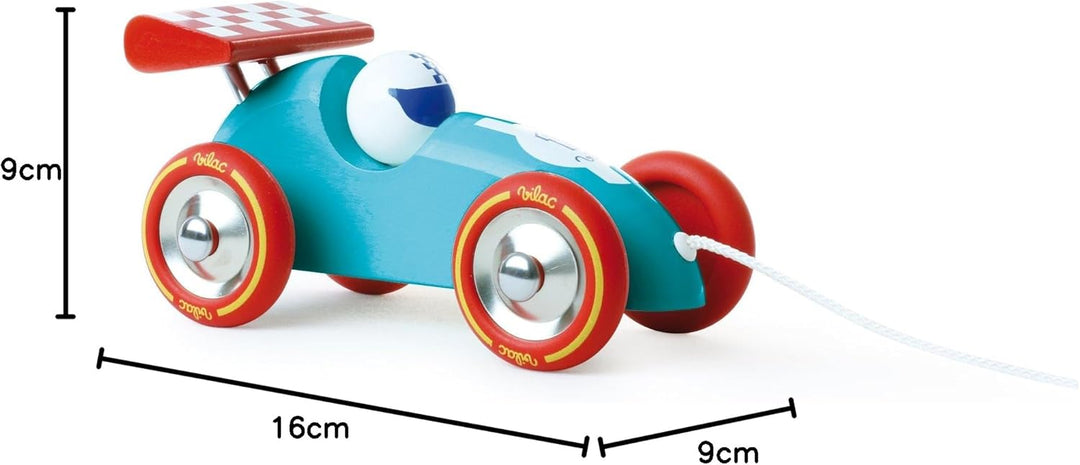 Vilac vilac2309b türkis Pull entlang Racing Auto