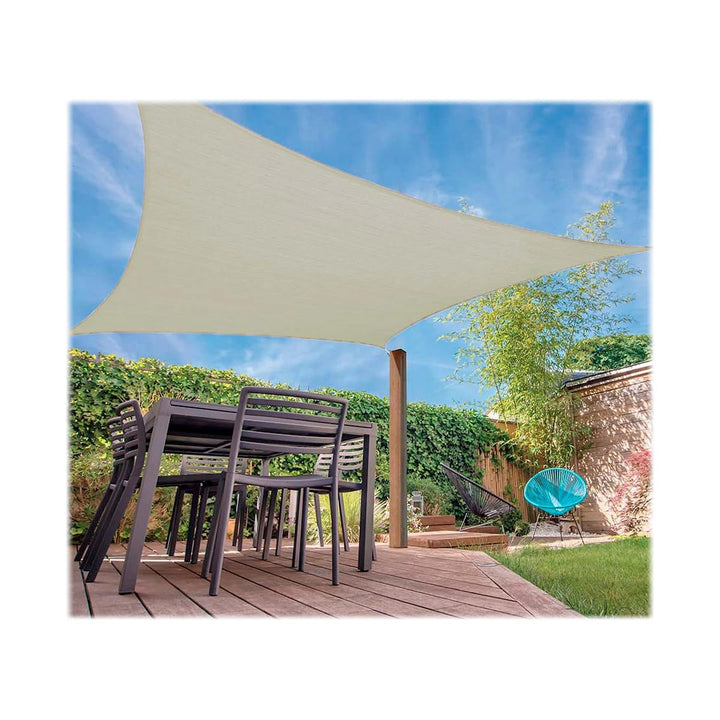 AMBIANCE Square Candle Awning Sand Colour 5 x 5 m
