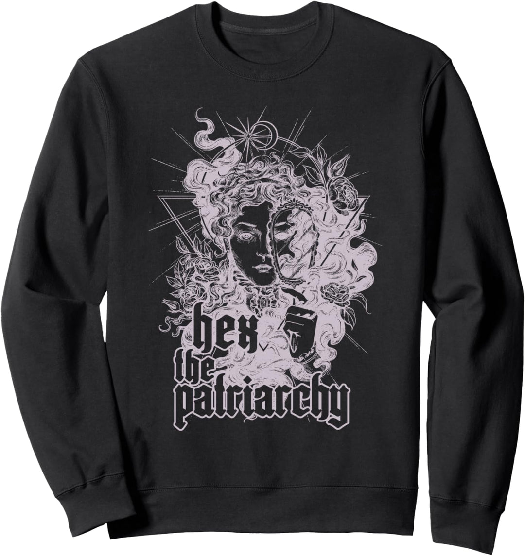 Hex The Patriarchy Witchy Feminism Pagan Sweatshirt