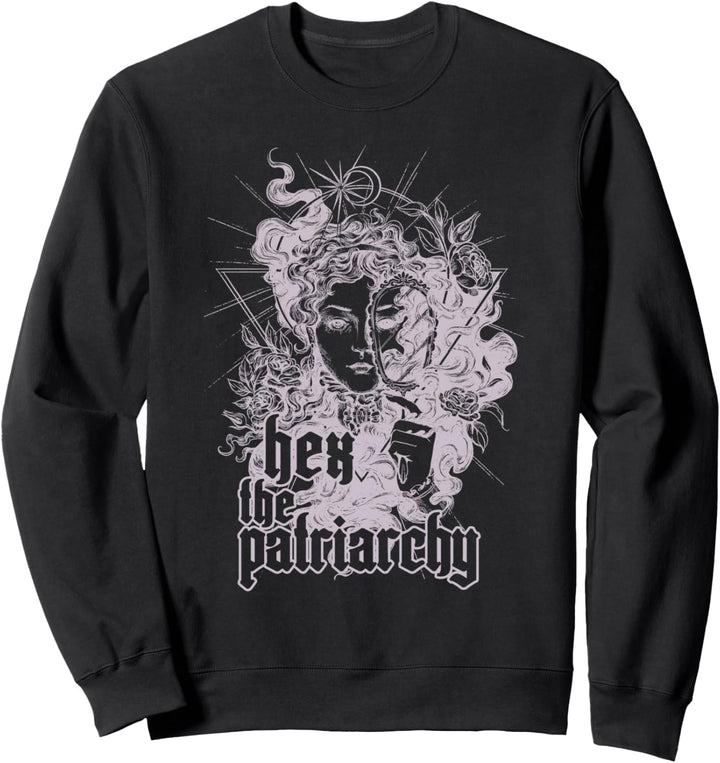 Hex The Patriarchy Witchy Feminism Pagan Sweatshirt