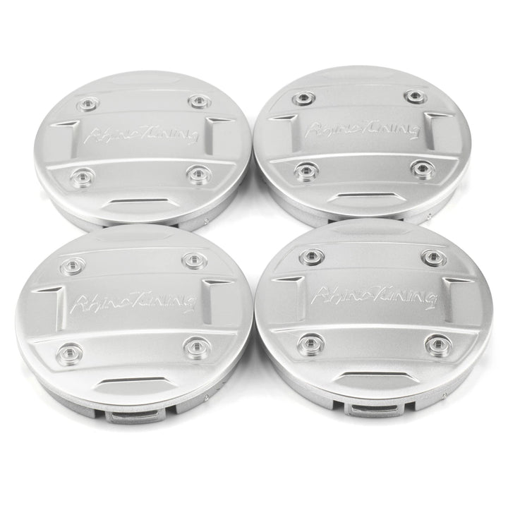 RhinoTuning 4 Stück Satz 56mm Nabendeckel OD 56mm ID 52mm Radkappen Radnabendeckel Nabenabdeckung fü