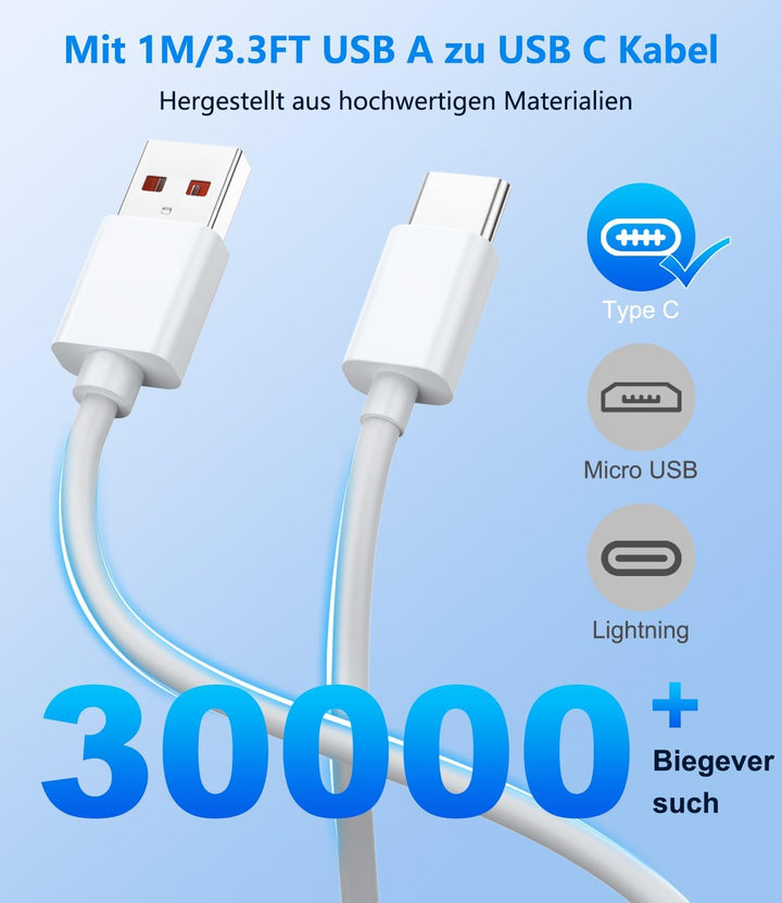 67W USB C Ladegerät, Schnellladegerät Netzteil Kompatibel für Xiaomi 15 14 13 12 14t 13t 12t 12s Pro