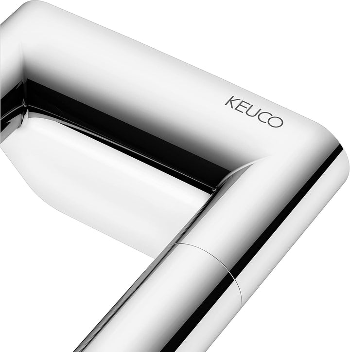 KEUCO Reva Handtuchhalter zweiarmig, 45 cm, Metall verchromt, Made in Germany, starr, inkl. Schraube