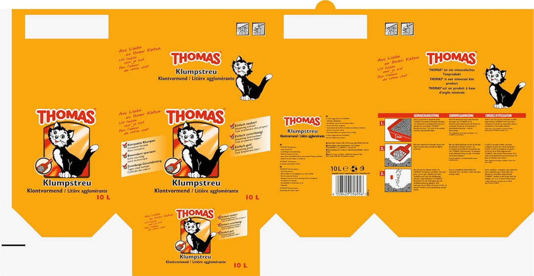 Thomas Klumpstreu - geruchsbindendes Katzenstreu (20l), 20l