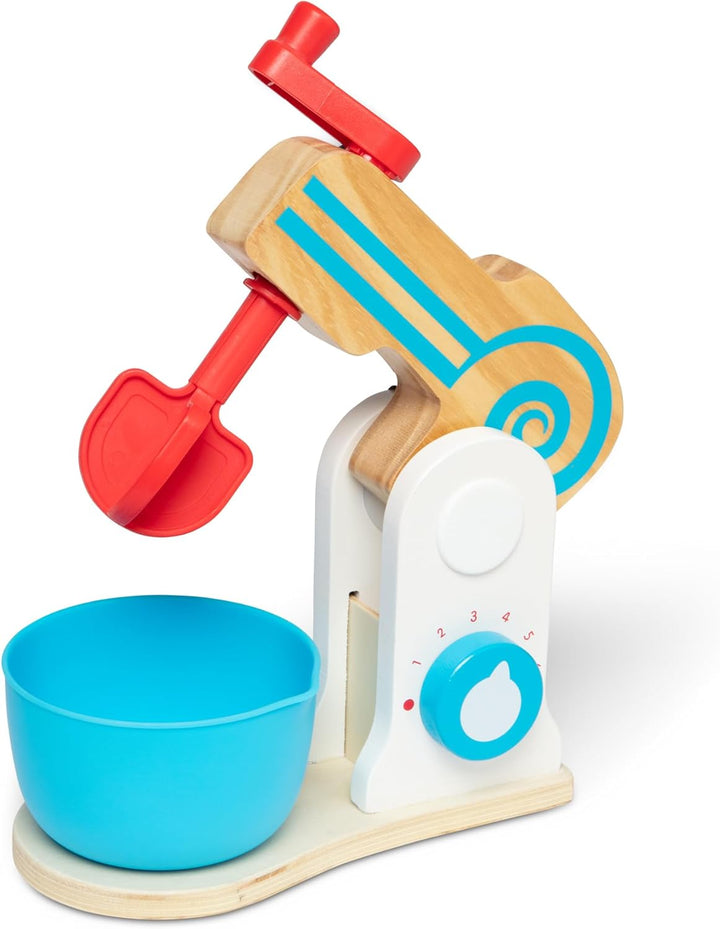 Melissa & Doug Kuchenmixer-Set aus Holz Mit nummeriertem Rad | Rollenspiel Spielzeug | Essen für Kin
