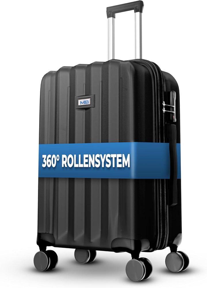 MY TRAVEL BAG Hartschalen-Koffer Trolley ABS Reisekoffer 4 Zwillingsrollen (Handgepäck-Mittel-Gross-