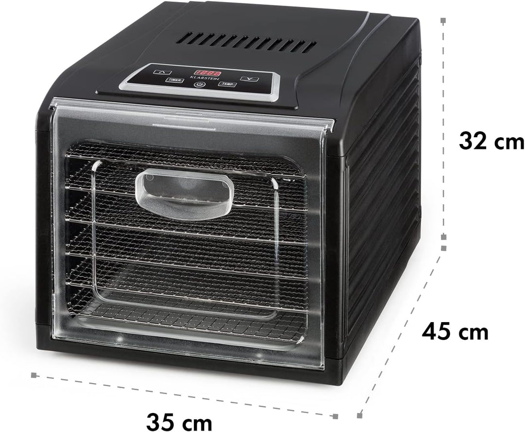 Klarstein Dörrautomat, Dörrgerät, Food Dehydrator, Dörrautomat aus Metall, Dehydrator Food Dryer, 6