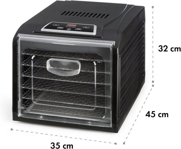Klarstein Dörrautomat, Dörrgerät, Food Dehydrator, Dörrautomat aus Metall, Dehydrator Food Dryer, 6