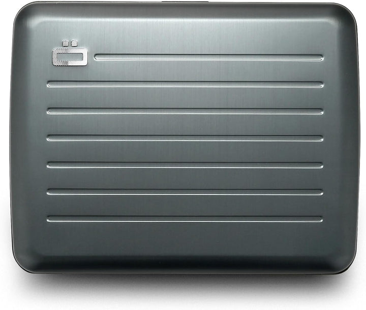 OGON Aluminium Geldbörse Smart Case V2 Large - Verstecktes Fach für Münzen und Scheine - RFID Schutz
