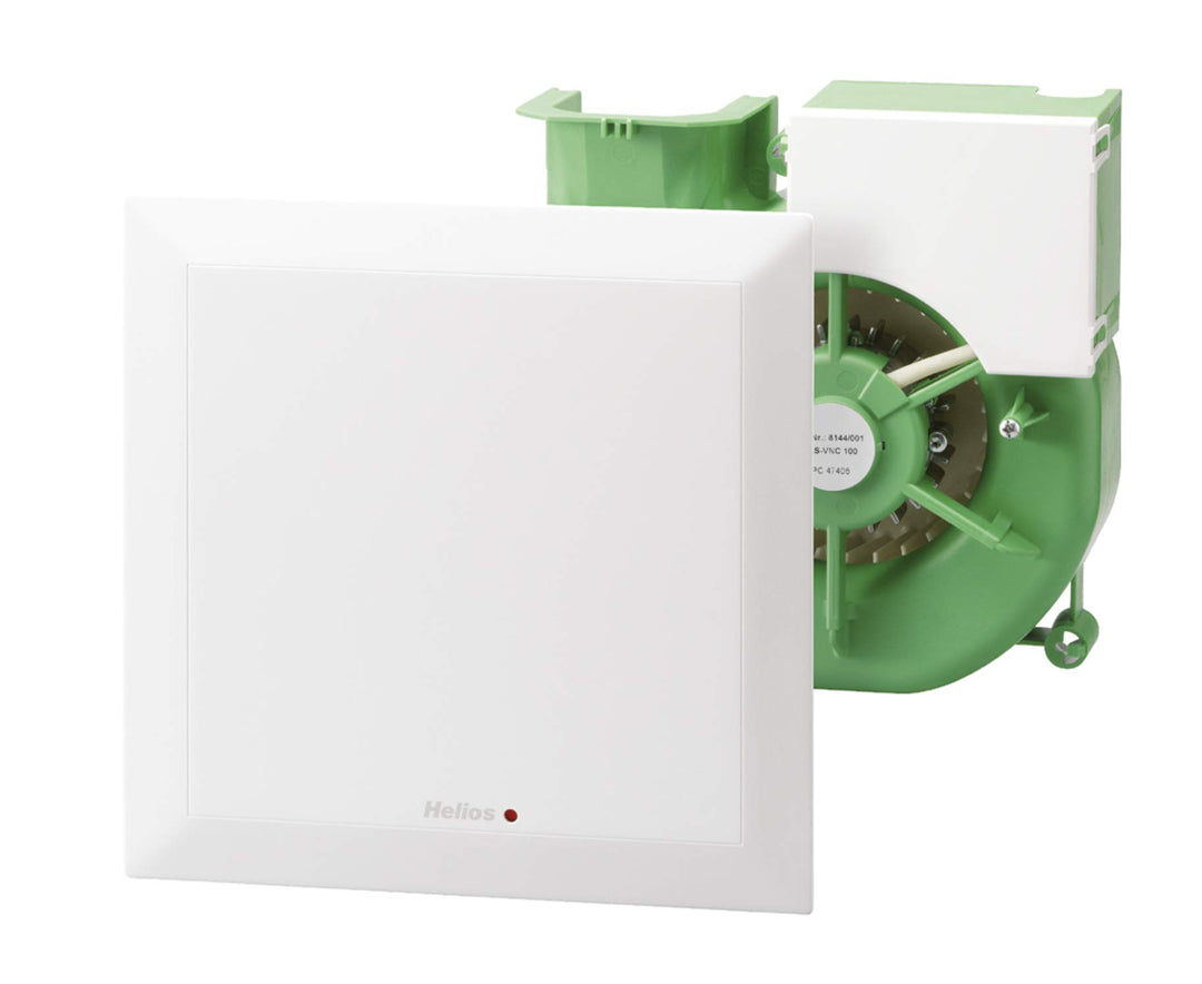 Helios ELS-V 100 Ventilatoreinsatz mit Fassade, Weiss