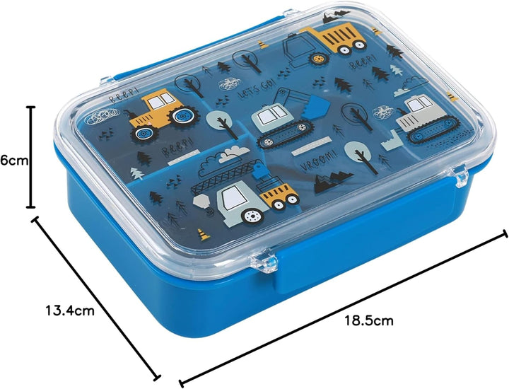 I-Drink Lunch Box - Lunch Box - Comedero con cubiertos para niños, pícnic, escuela con dibujos de in