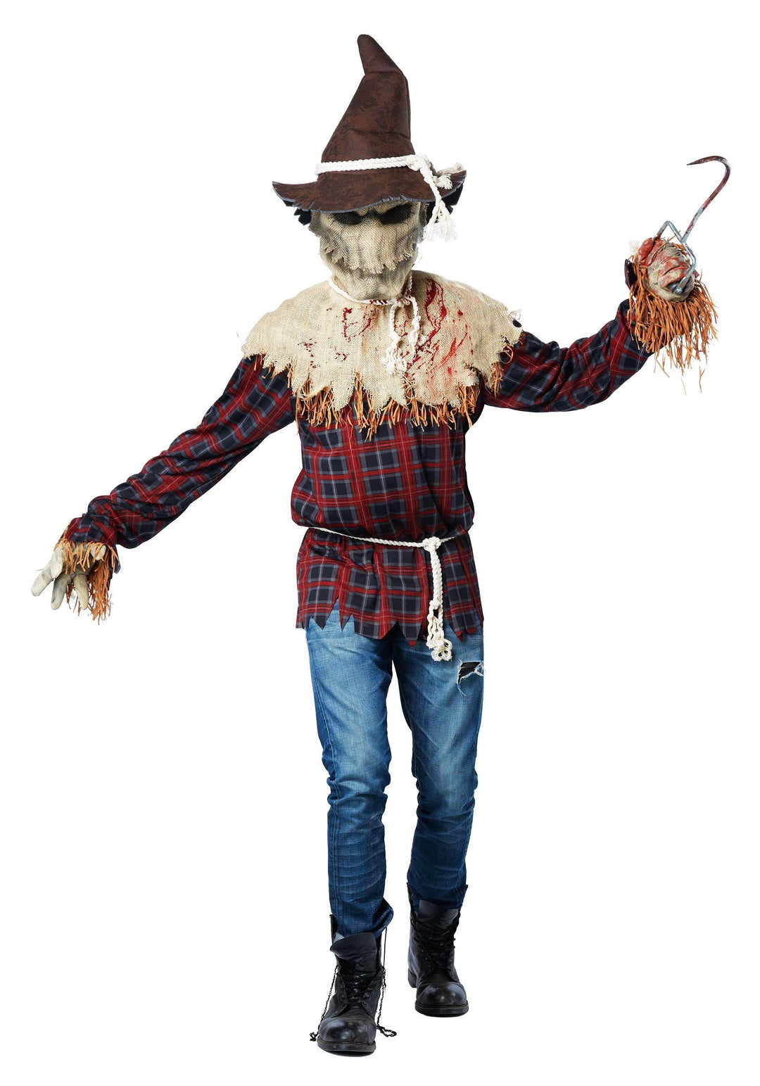 California Costumes Sadistisches Vogelscheuchen-Kostüm für Erwachsene, Natürlich, L-XL L-XL Braun, L