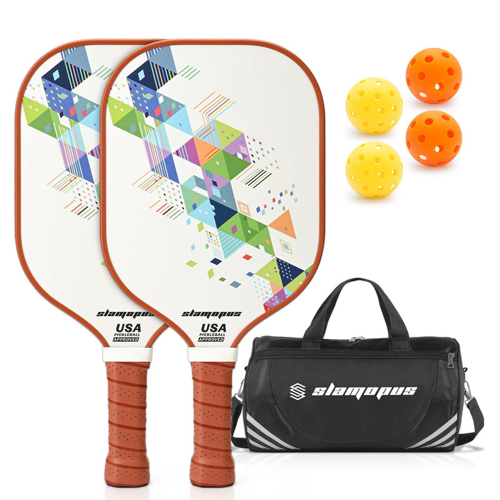Pickleball-Schläger | Pickle-Ball Set mit 4 | Graphit- und Glasfasern Pickle Ball Schläger | enthält