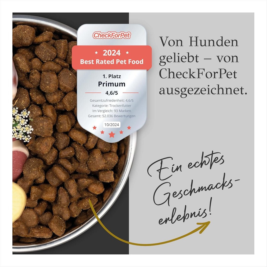 Primum - Soft Ente mit Kartoffe - 15 kg - Halbfeuchtes Hundefutter - Getreidefreies Trockenfutter l