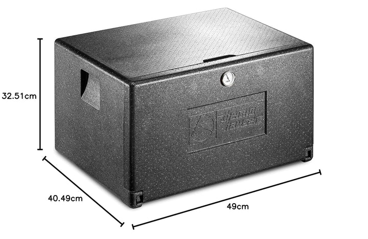 thermohauser EPP-Thermobox Combi Junior Universal Quer schwarz, mit Fronteinschub,68,0x49,0x40,5cm,4