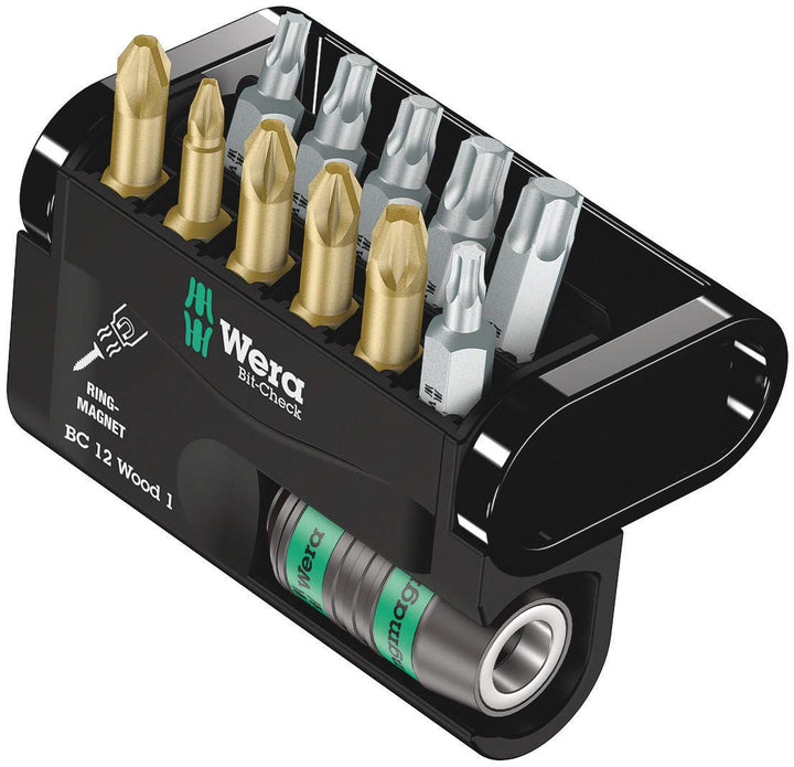 Wera Bit-Sortiment, Bit-Check 12 Wood 1, 12-teilig, 05057423001, 1