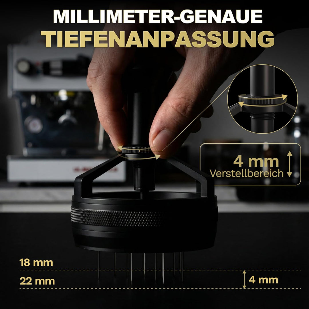 Barista Legends Automatisches WDT Tool – Magnetischer Espresso Rührer mit rotierenden Nadeln – Gleic