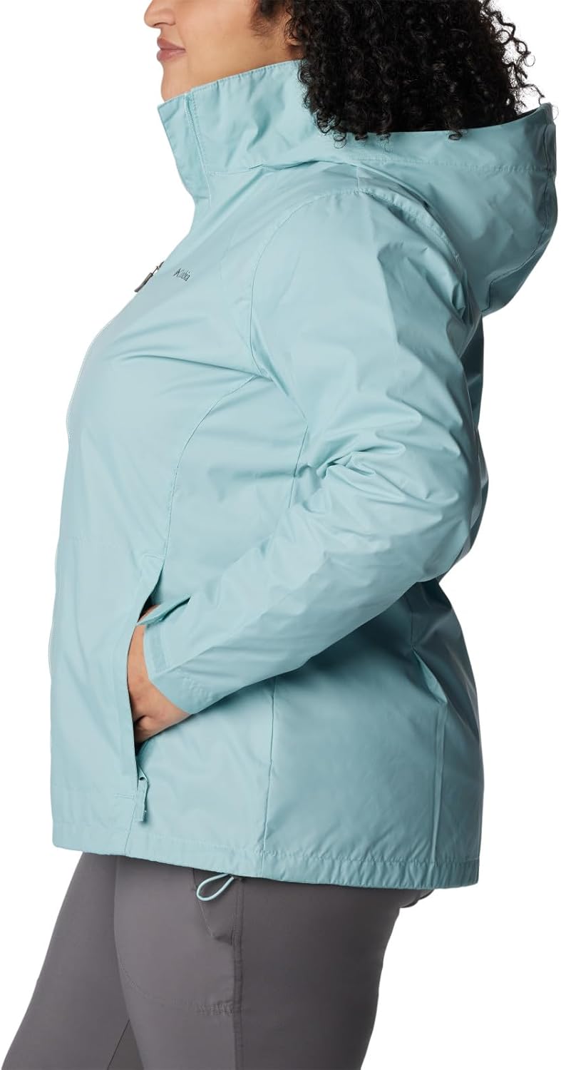 Columbia Damen Switchback III Jacket Wasserdichte Regenjacke (1er Pack) M Aqua Haze, M Aqua Haze