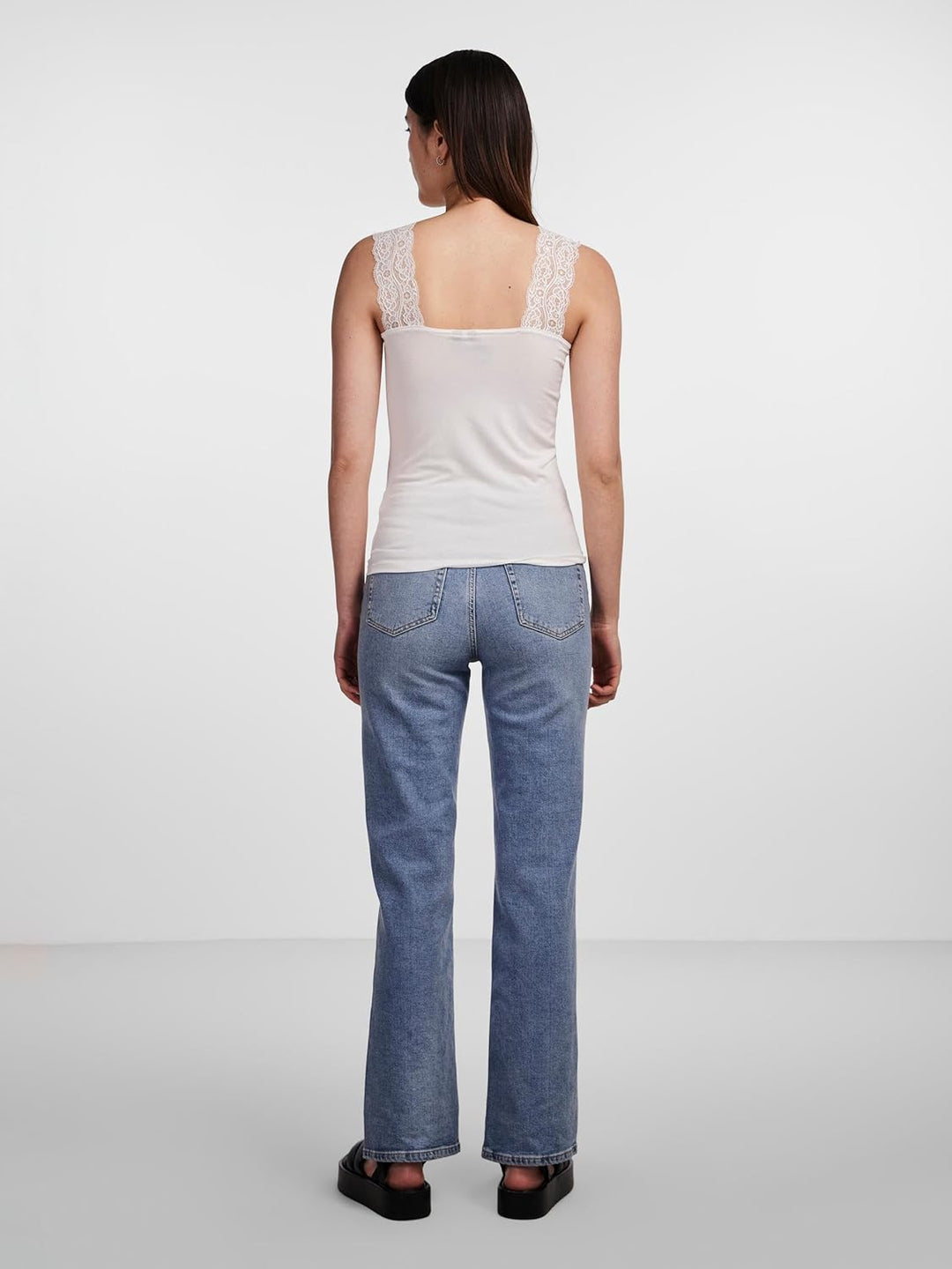PIECES Damen Top S 2x Weiss, 1x Schwarz, S 2x Weiß, 1x Schwarz