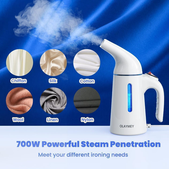 Steamer Dampfglätter-700W, Dampfbürste für kleidung- 40S Vorheizen, Mini Leicht 0.45kg Tragbarer Dam