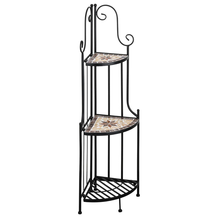 Kleines Eckregal stehend 115cm Pflanzenständer Outdoor Pflanzenregal Balkon Blumenregal Indoor Blume