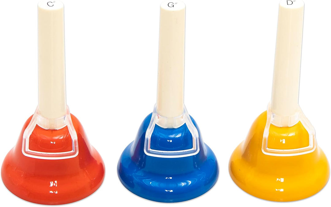 Betzold Musik - Glocken mit Einmalanschlag - bunt Stopp-Funktion mit Notennamen für Kinder