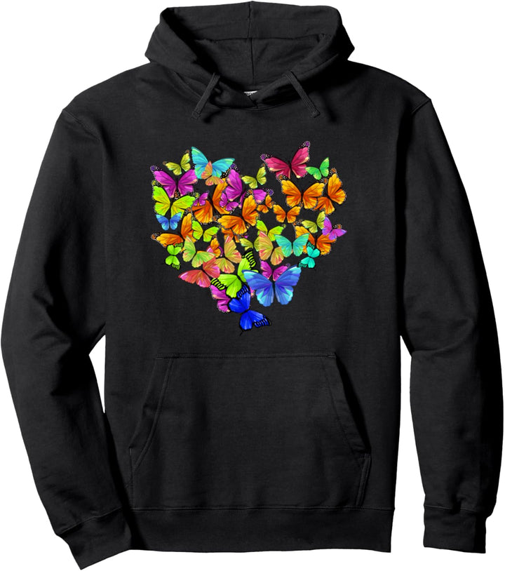 Schmetterling Herz Insekt Entomologie Geschenk - Falter Pullover Hoodie