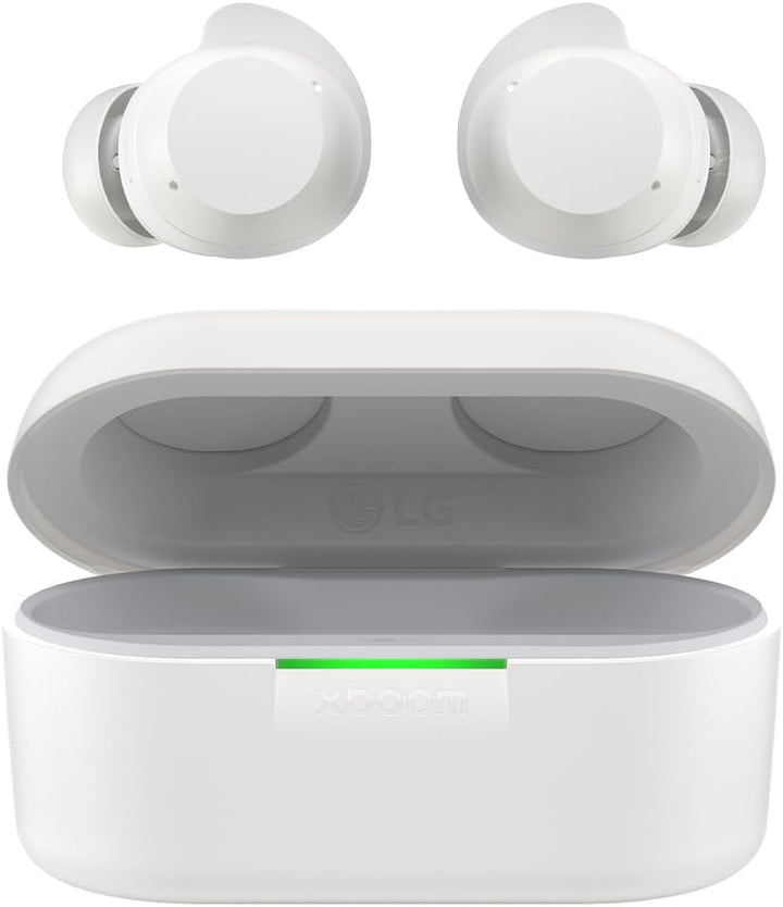 LG xboom Buds Plus by will.i.am Bluetooth Kopfhörer (xboom Signature Sound IPX-4, UVnano, Plug & Wir