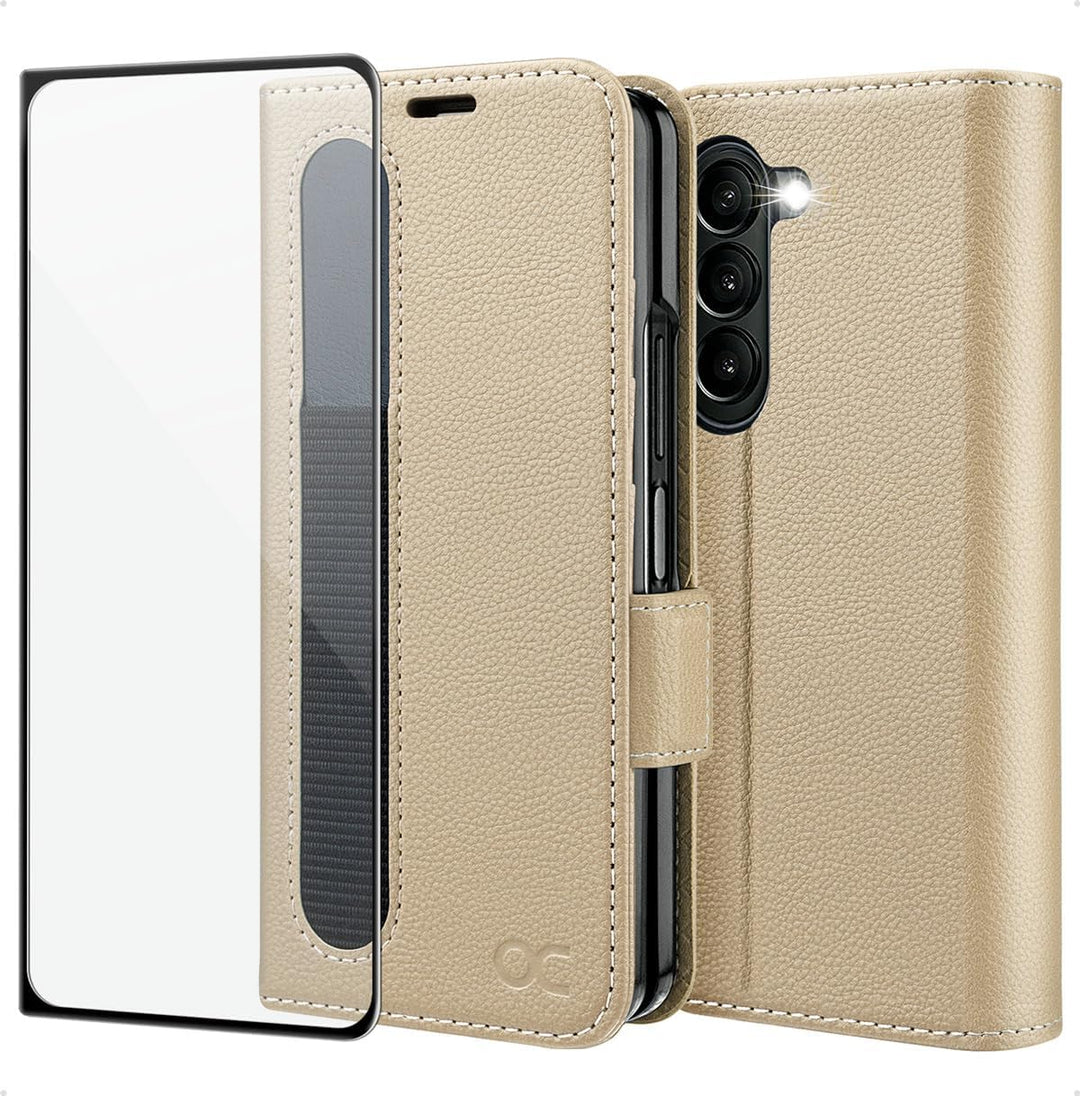 OCASE Aktualisierte Version Hülle Samsung Galaxy Z Fold 5 5G Handyhülle [mit S Pen Halter] [Vorderse