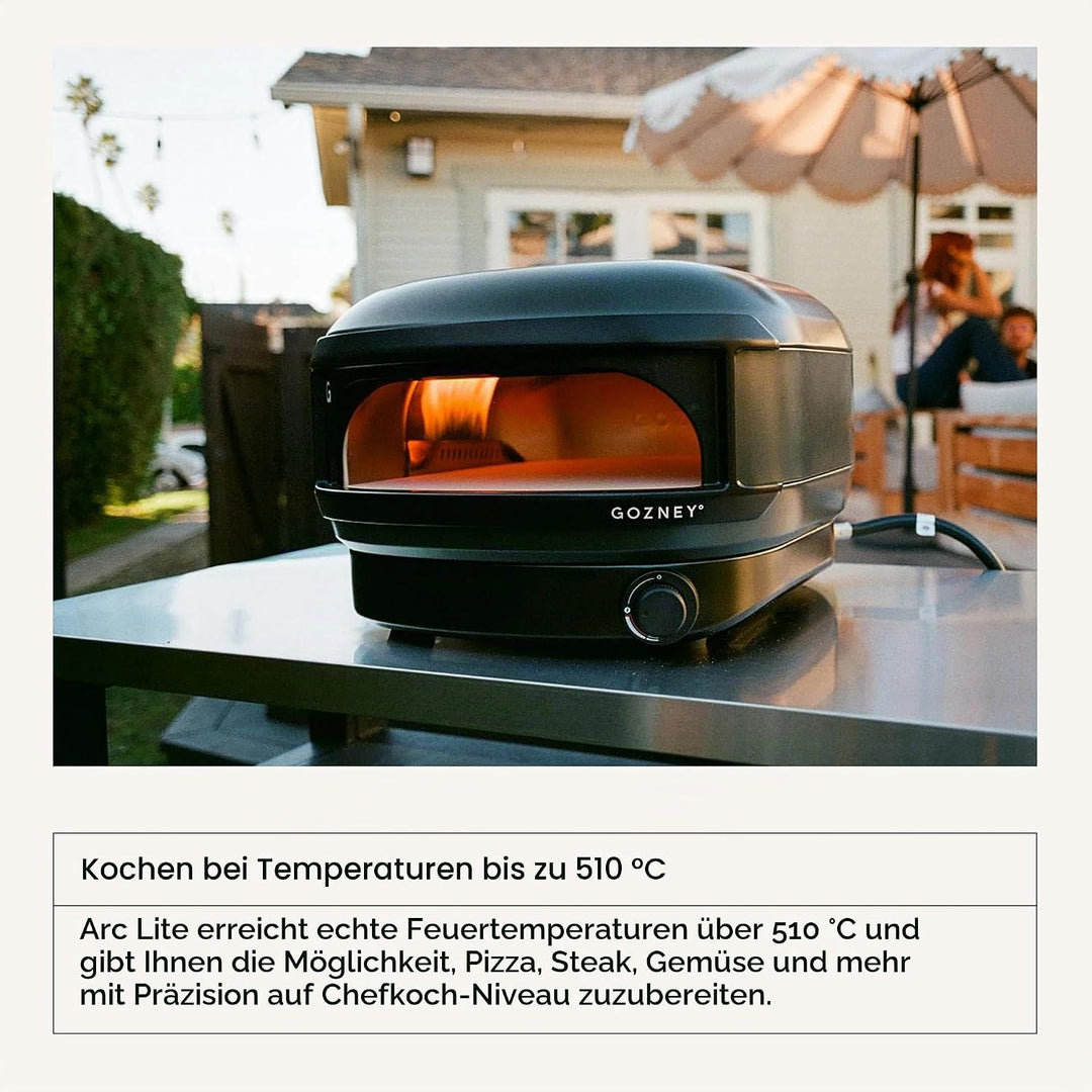 Gozney Arc Lite Outdoor Pizza Oven, Propane Gas Pizza Oven, Precision Flame Control, Cooks 12" Pizza