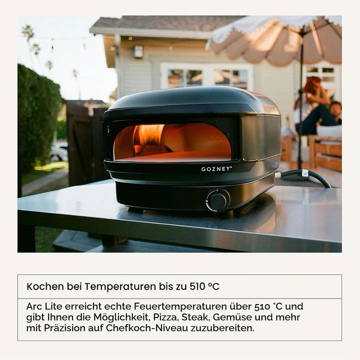 Gozney Arc Lite Outdoor Pizza Oven, Propane Gas Pizza Oven, Precision Flame Control, Cooks 12" Pizza