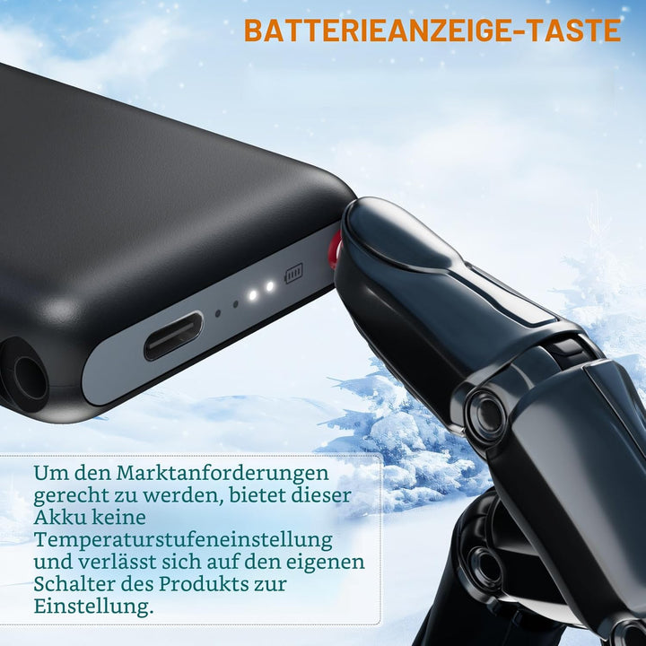 Upgraded 5V 5000mAh Smart Batteries, beheizbare Hausschuhe Spare Battery, Rtdep Elektrischer Fusswär