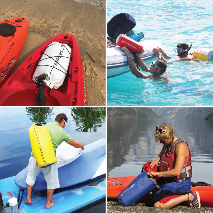 Overboard wasserdichte Trockenröhrentasche mit verstellbarem Schulterriemen zum Bootfahren, Kajak, A