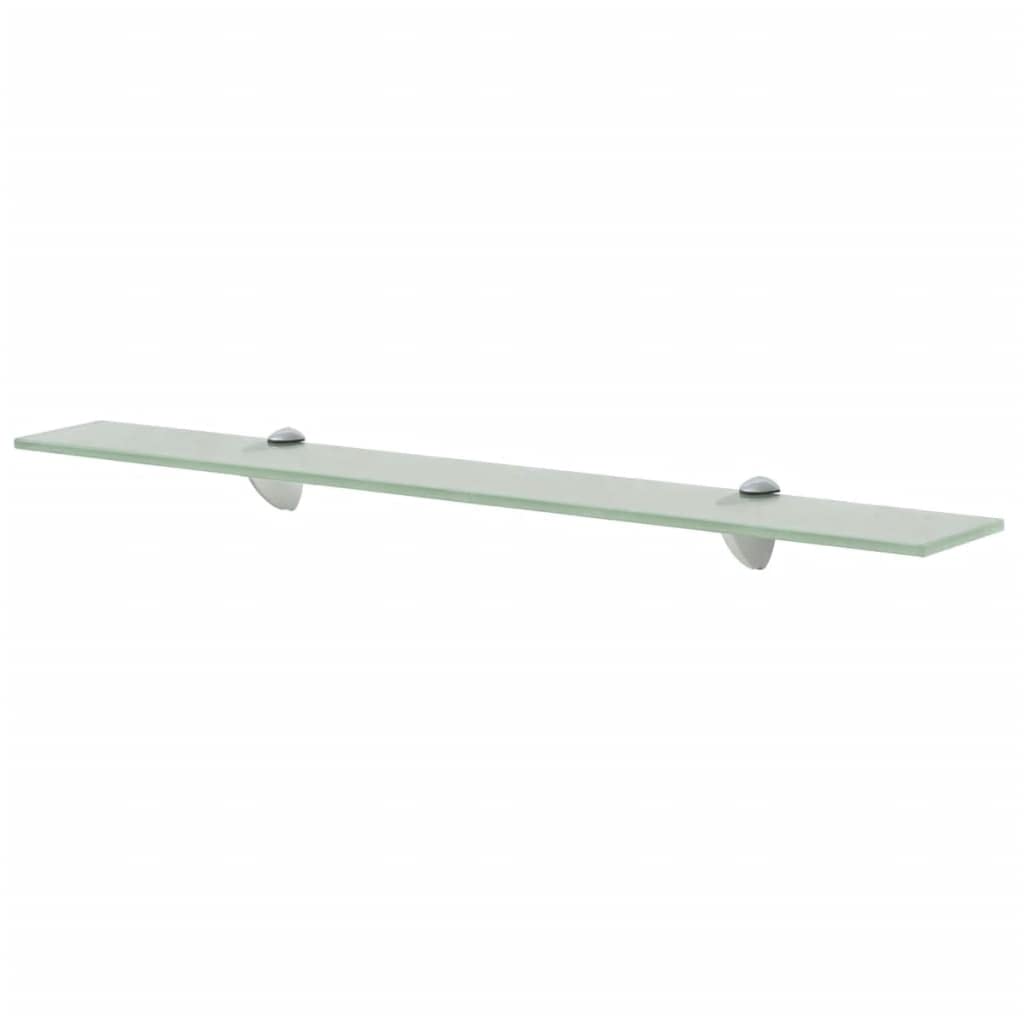 vidaXL Glasregal 70x10cm 8mm Wandregal Glasboden Glasablage Badregal Regal 70 x 10 cm Weiss, 70 x 10