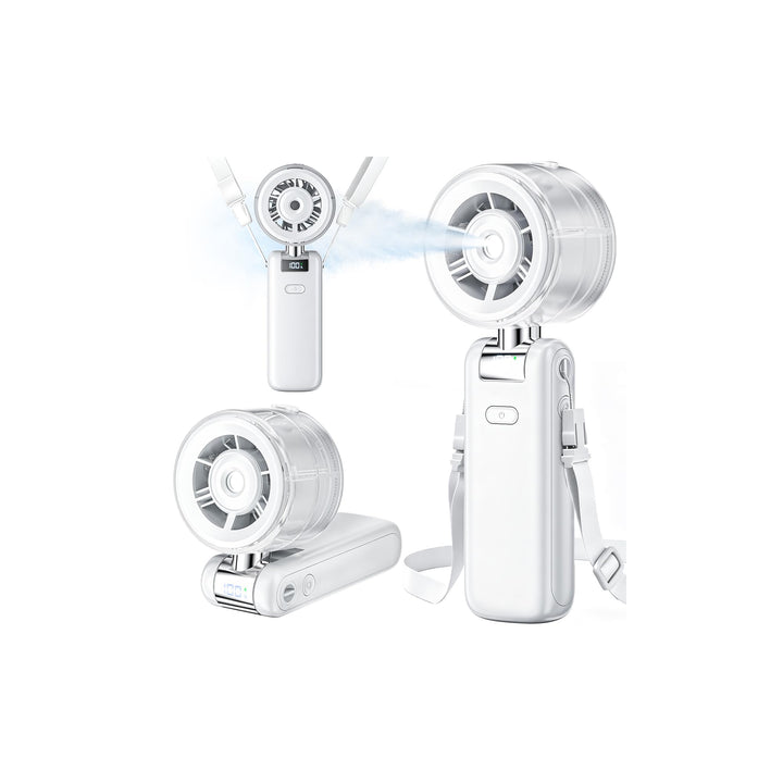 Handventilator mit Sprühnebel,Tragbarer Personal Turbo Ventilator | mit Kühlnebel Spray, 4000mAh Wie