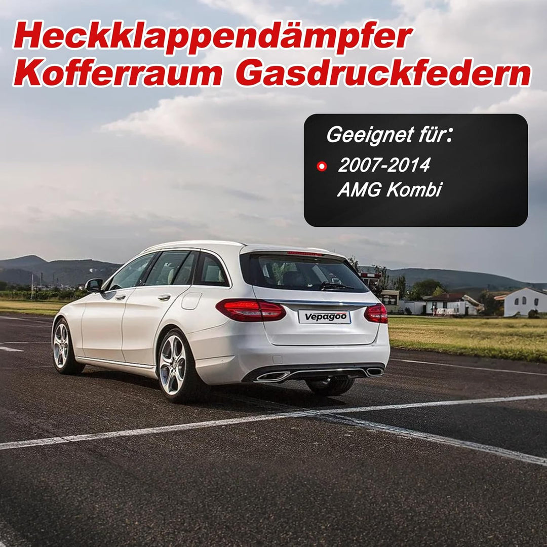 Vepagoo Gasfeder Gasdruckdämpfer Heckklappendämpfer für C-Klasse T-Model S204 160 180 200 220 230 AM