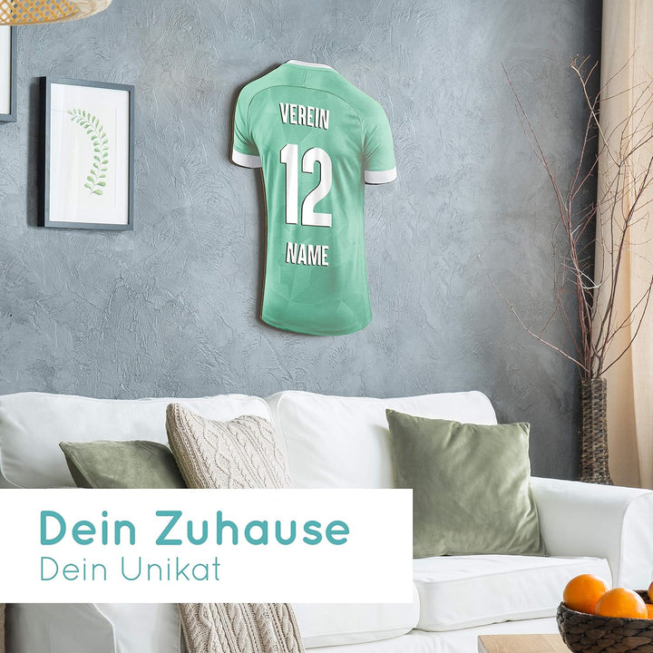 Elbeffekt Trikotlampe für Minden Fans aus Holz - personalisierbares Geschenk - schenke Dein individu