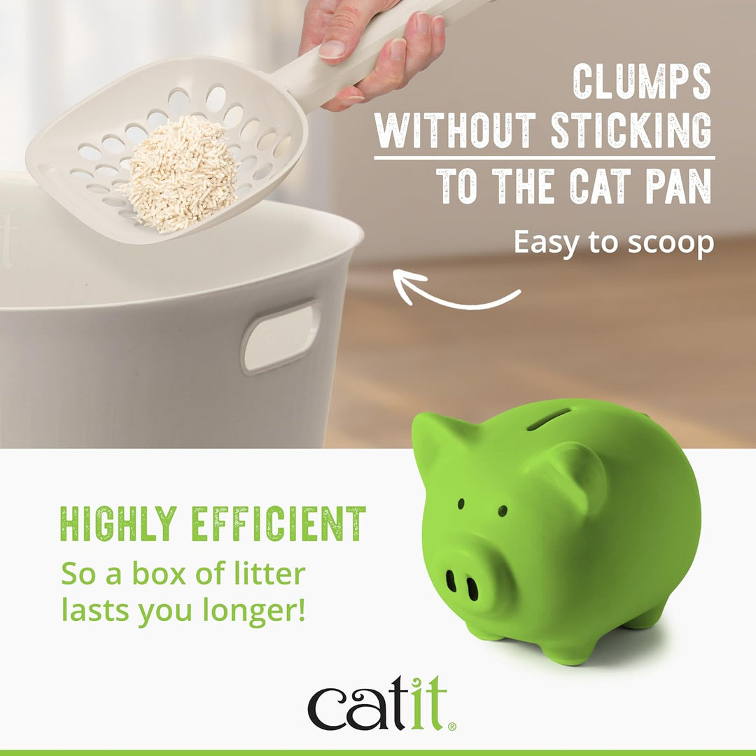 Catit Go Natural, klumpende Katzenstreu, aus Erbsenhülsen, Natur, 2 x 2,8kg (5,6kg)
