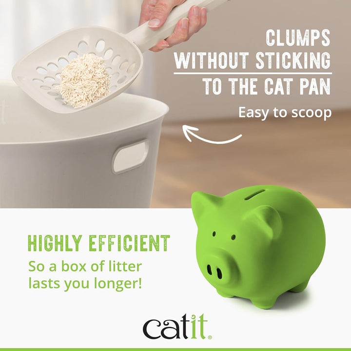 Catit Go Natural, klumpende Katzenstreu, aus Erbsenhülsen, Natur, 2 x 2,8kg (5,6kg)