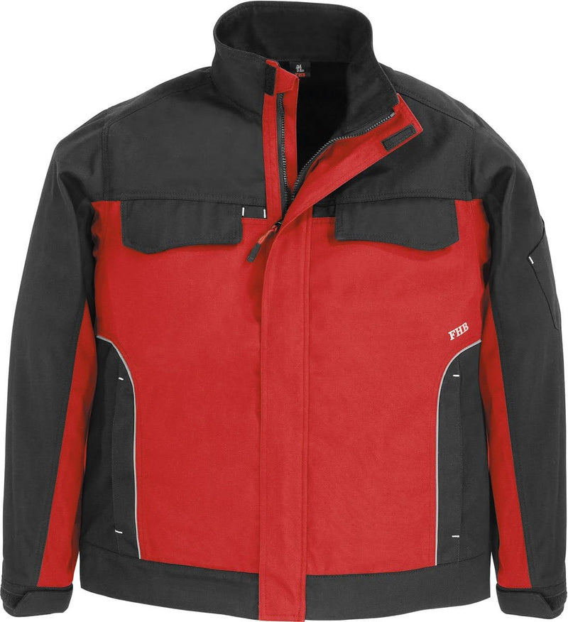 FHB Arbeitsjacke, Ernst, Grösse L, rot / schwarz, 130730-3320-L, L