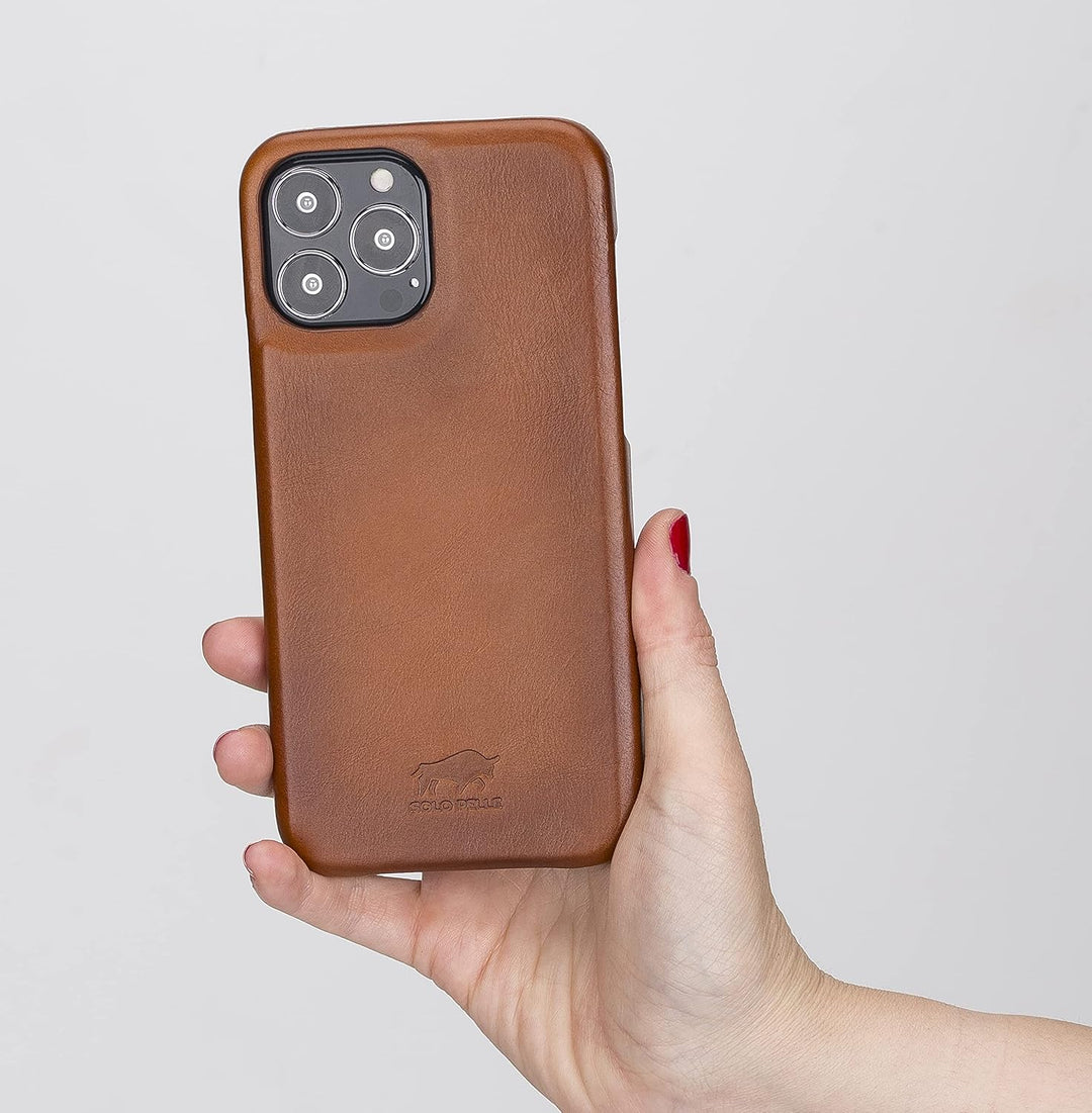 Solo Pelle Lederhülle für das iPhone 14 Pro in 6.1 Zoll Princeton Case Leder Hülle Ledertasche Backc