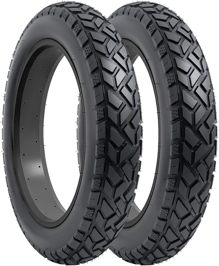 YunSCM 2er-Pack 20 Zoll Heavy Duty E-Bike Reifen 20x4.0 Mantel Plus 2er-Pack 20 Zoll Fat schlauche 2