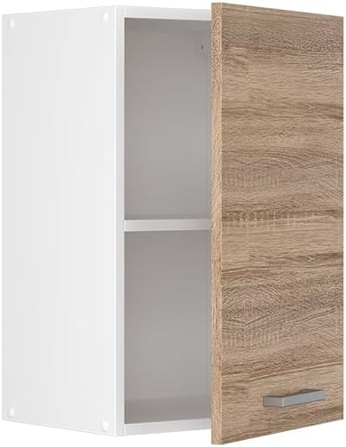 Vicco Hängeschrank R-Line, Sonoma/Weiss, 40 cm Sonoma Hängeschrank 40cm, Sonoma Hängeschrank 40cm